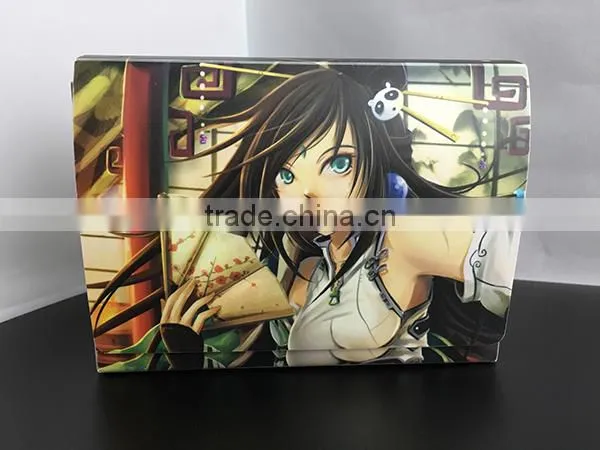 Magnetic dual Deck Box with CMYK printing for 160+ game card with sleeves