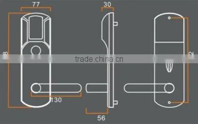 Zinc Alloy Hotel Card Lock