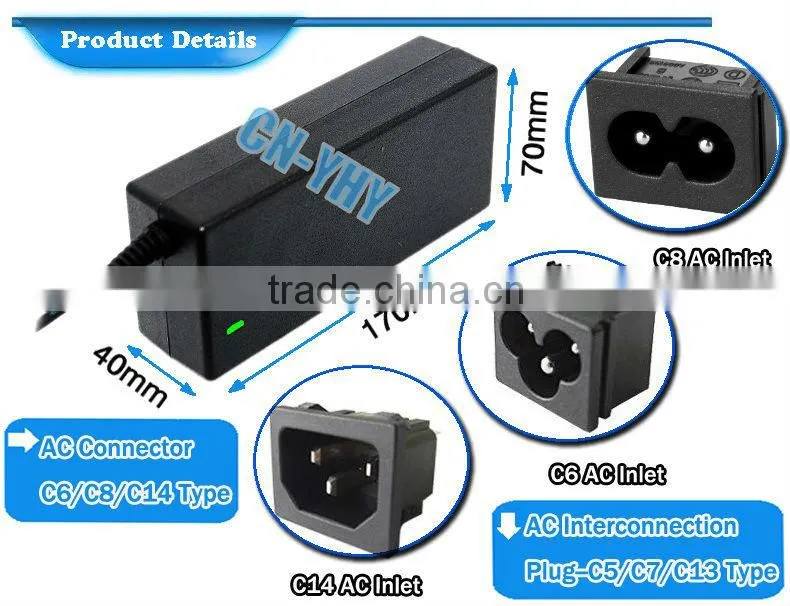 notebook power adapter replace for PC 19V 6.3 A