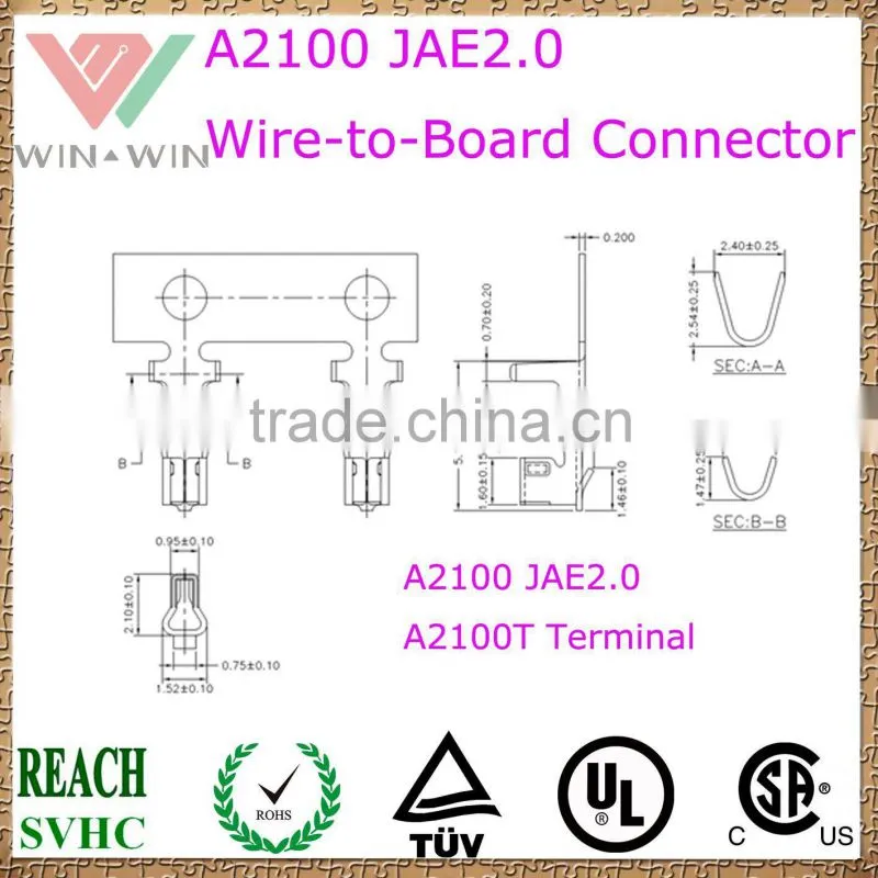 2.5mm Pitch A2501 JST XH2.5 Electronic Wire to Board Connector