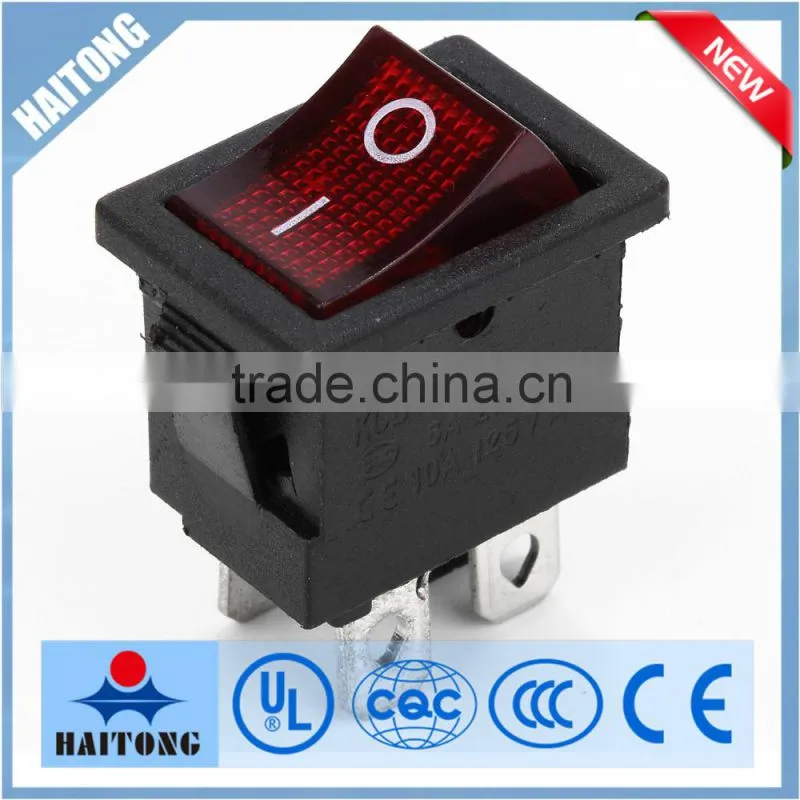 rocker switch 4 pin on-off switches with red lamp