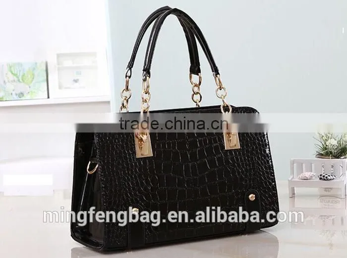 2015 New Fashionable Single Shoulder Cross Strap and Tote PU Woman Bag