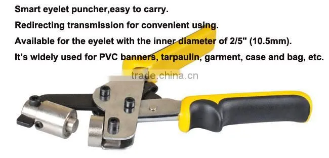 Mini Hand Press Grommet Punching Machine Tool for Eyelet #4 (10.5mm)