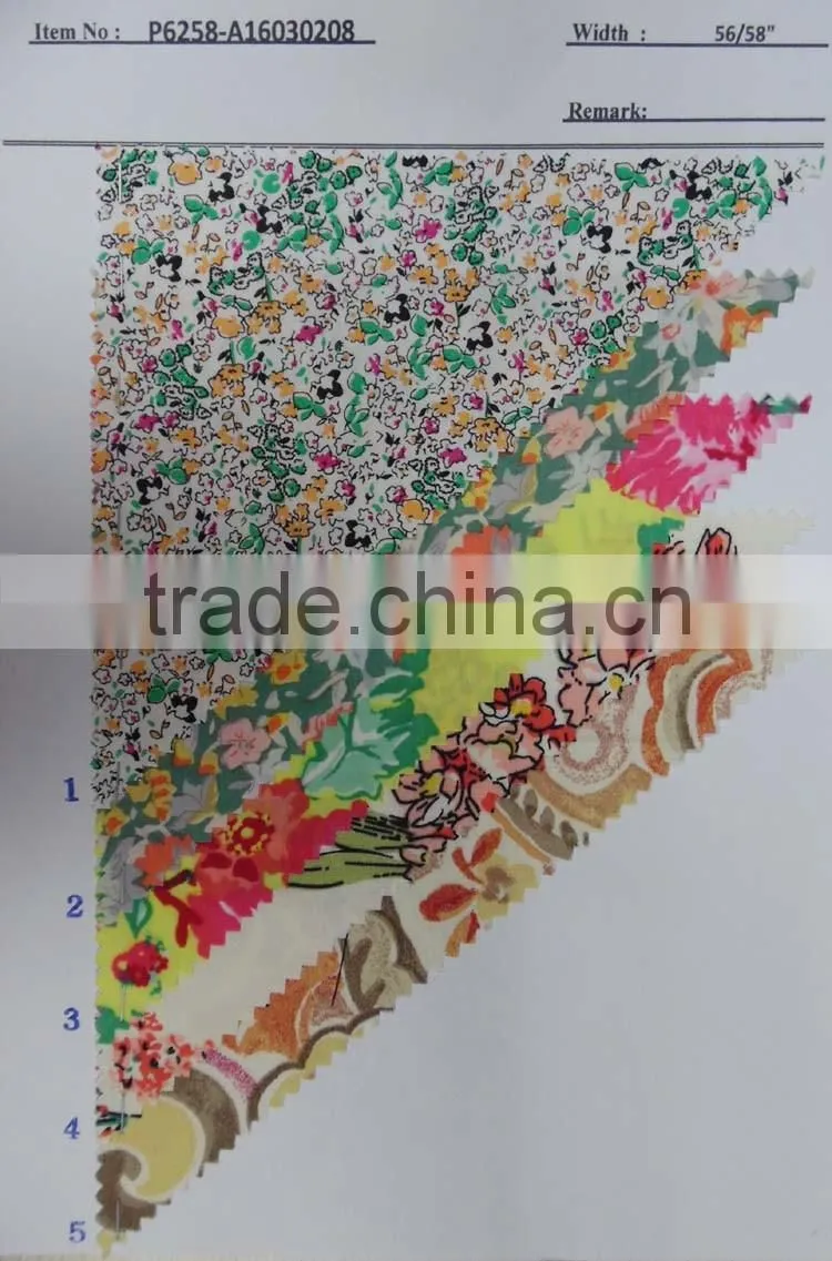 cotton printed shirting fabrics for women P6448-A16030217