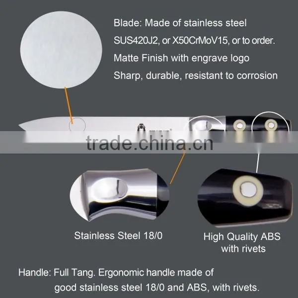 Hot sale Make in China Professional Sharp ECO-friendly 8" Chef Knife,Factory Outlet in great price