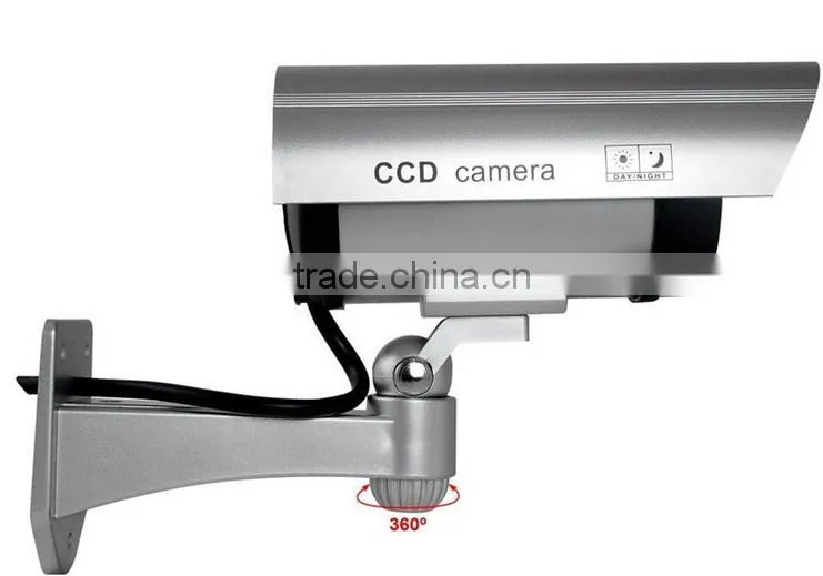 Surveillance Security Dummy Camera Fake Simulation Waterproof LED Flashing Outdoor Bullet CCTV
