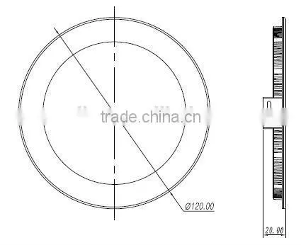 6W dimmable Ultra-thin led light downlight