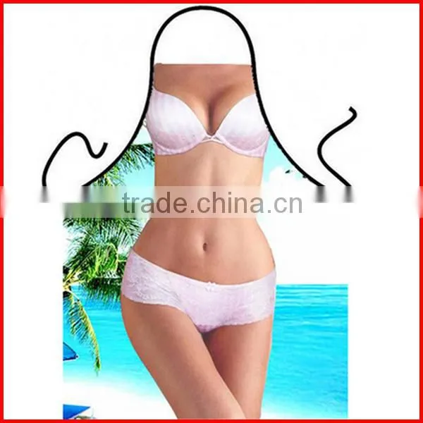 High quality sublimation printed polyester sexy apron