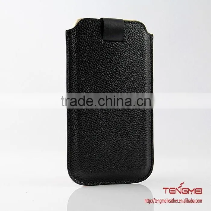 lychee grain vertical bag for Samsung phones