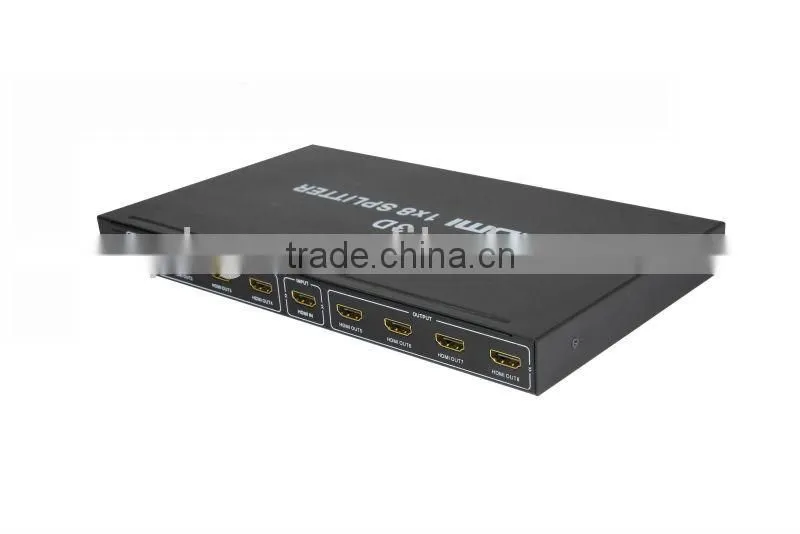 HDMI Splitter 1x8 rs232 splitter with IR wireless Remote 1080P