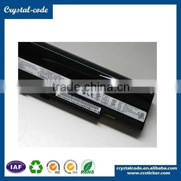 Laptop peelable battery sticker for electronics