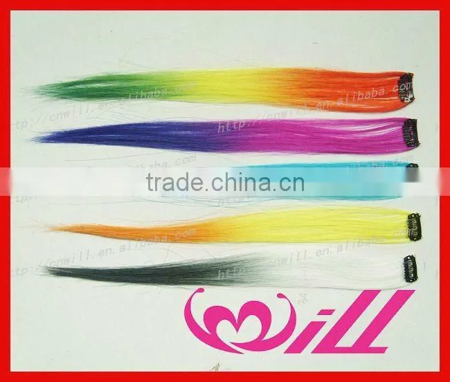 pretty clip in colored hair extensions synthetic feather hair extension synthetic hair extension
