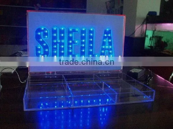 Designer unique acrylic metal letter led sign