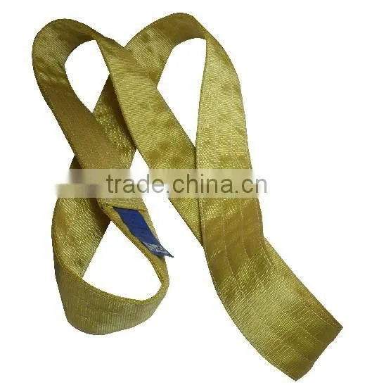 Double ployester eye and eye webbing sling class 7