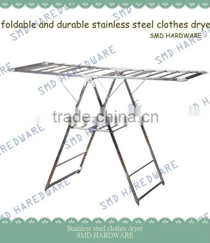 Foldable stainless steel garment drier