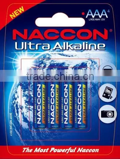 1.5v am4 lr03 aaa alkaline battery for mp3 player..465jh