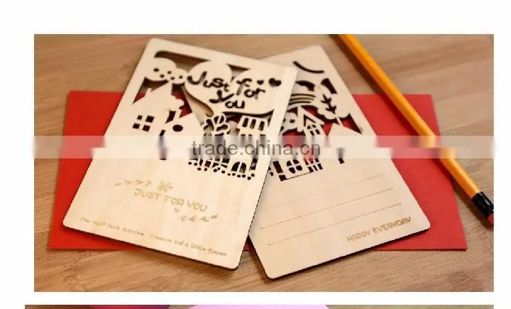 unfinished antique best selling wood card crafts