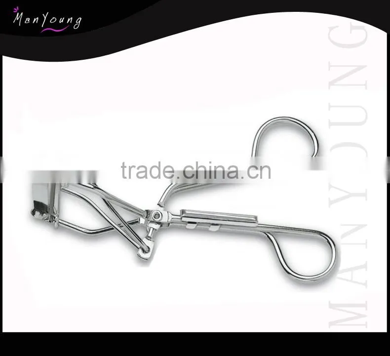 new ladies high quality makeup eyelash curler Plated clip thumb handle rapid prototyping professional eyelash curler