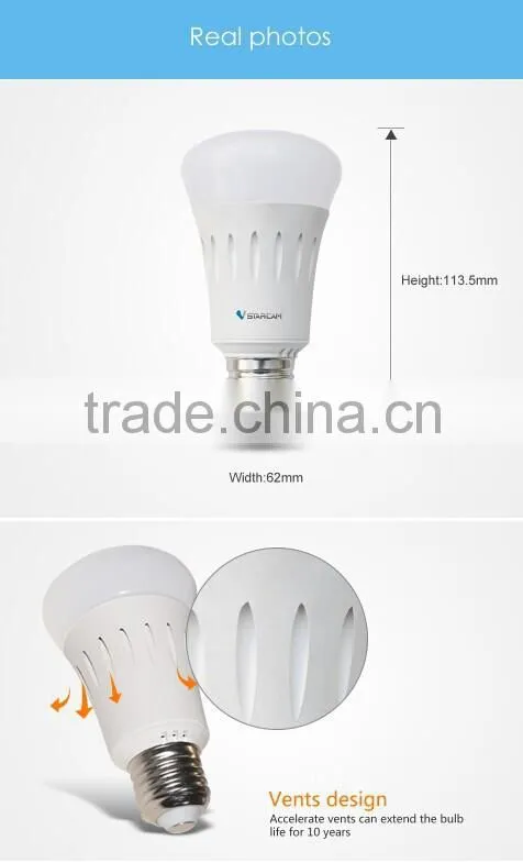 Vstarcam Wifi Remote Control 6W 20 million colors IOS Android APP smart light bulbs