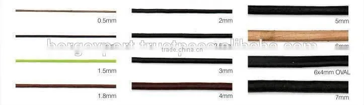 6mm Round Leather Cords From BORG EXPORT