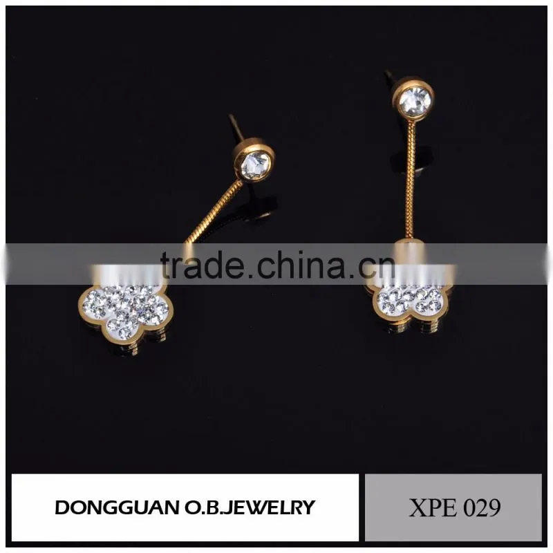 Wholesale 925 sterling silver new 2016 latest gold earring designs earring for girls