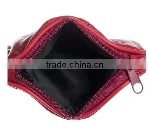 Factory Supplier Womens Leather Kiss Lock Coin Purse Fashion Coin Case