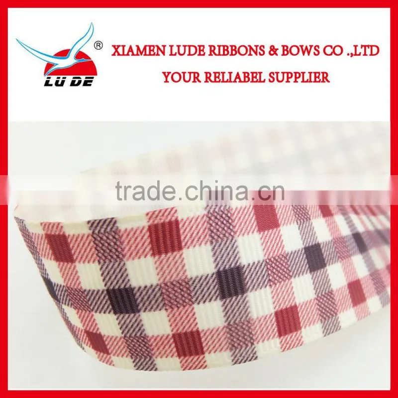 2015 hot sale tartan ribbon