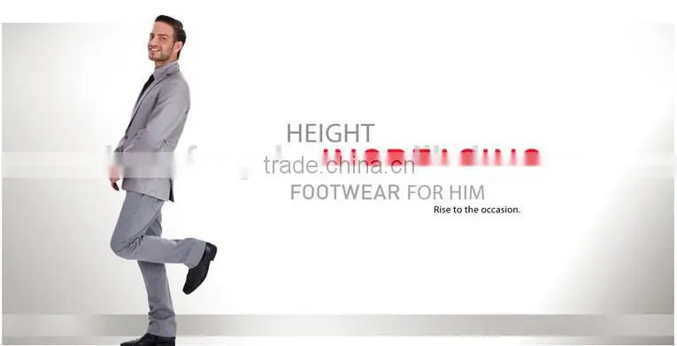 Super quality great material elevator shoes/ Super quality elevator shoes insole/Super quality elevator guide rail shoes
