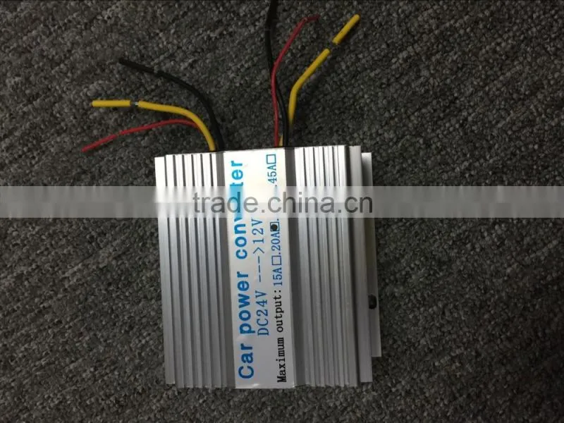2016 new hot item car DC 24V Step-Down To DC 12V 20A power Converter