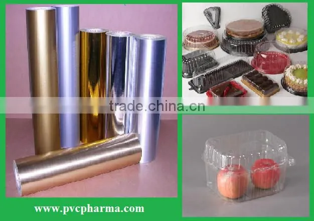 Food packing thermoforming pvc clear rigid pvc transparent film
