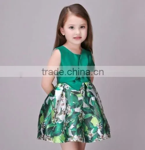 2016 factory direct stylish girls birthday party dresses summer flower baby kids party wear dresses
