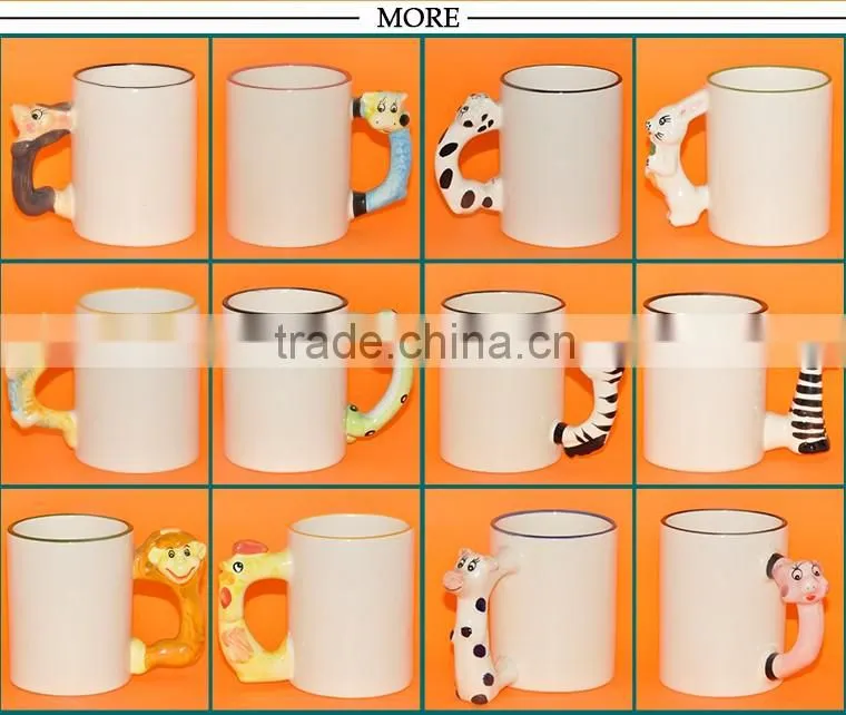 11oz souvenir Sublimation drinkable animal shaped mugs