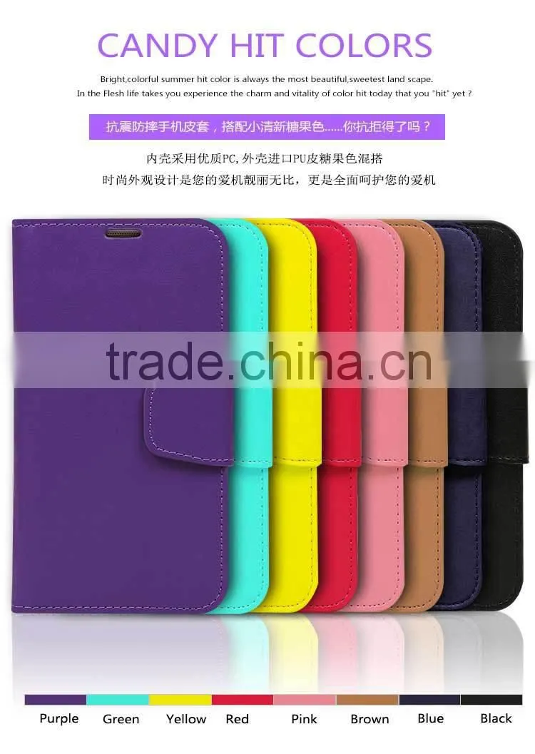 Factory directly Wholesale flip case for Apple Iphone 6 plus leather case