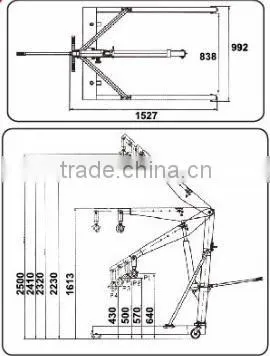 Torin BigRed 1 Ton Heavy Duty Engine Lifting Crane