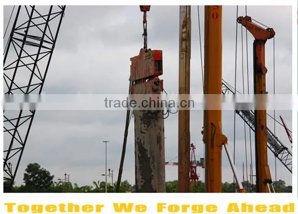 FAECHINA High efficiency hydraulic pedrail long screw vibratory hammer pile driver