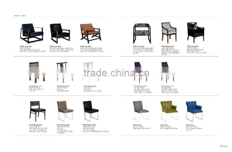China Supplying Solid Wood Legs PU Seating Dining Chairs
