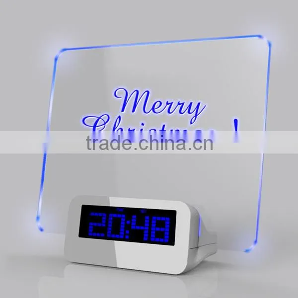 tablet led clock with temperature display