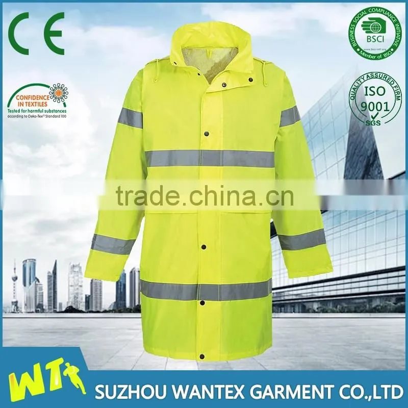 alibaba wholesale safety raincoat hi vis raincoat reflective raincoat