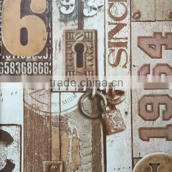 vintage style vinyl wallpaper