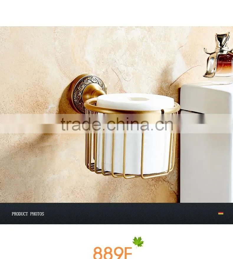 88951F batnroom accessory soap dish archaize hotel use Bath basket toilet paper holder with shelf