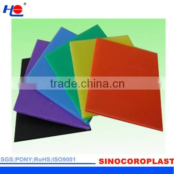 uv stabilized and convenient to move pp corex plastic board