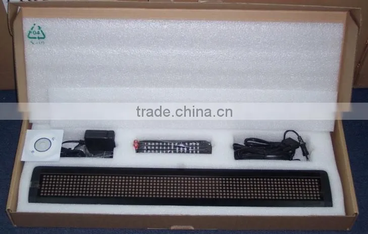 2016 Shenzhen manufacturer High quality 7*80 scrolling led display bluetooth