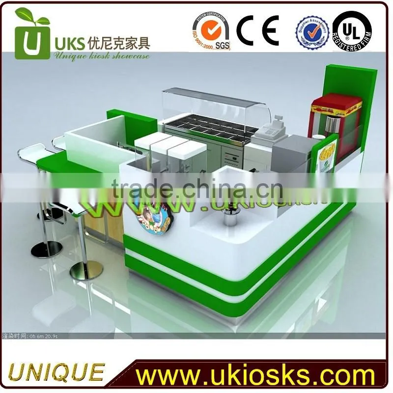 Hot sale ice cream kiosk/food kiosk design in shopping mall