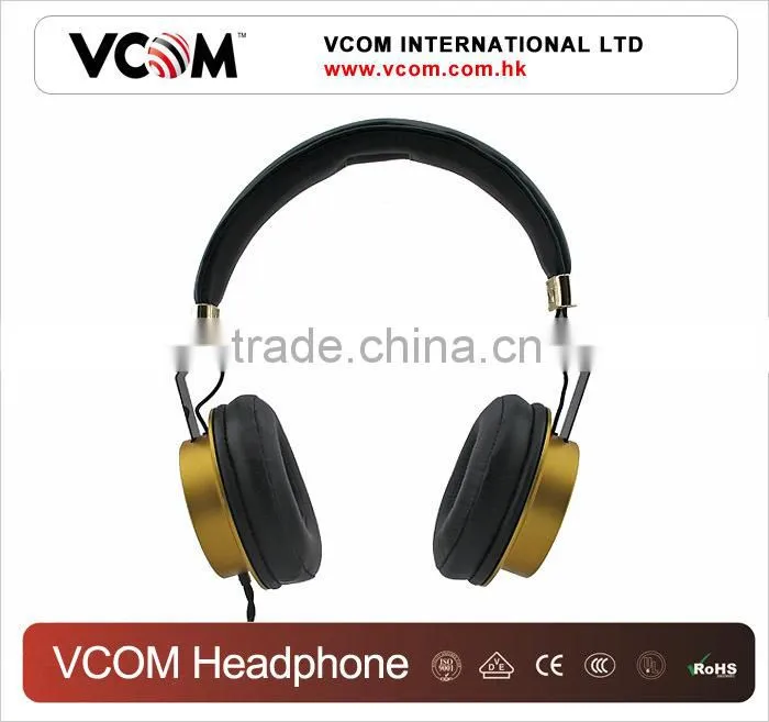 VCOM Metal Shell Classic DJ Headphones for Music with Super Bass Sound