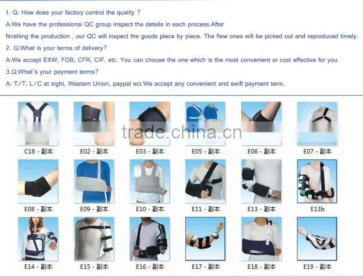 2016 ABIS arm injury protector breathable immobilizing sling brace