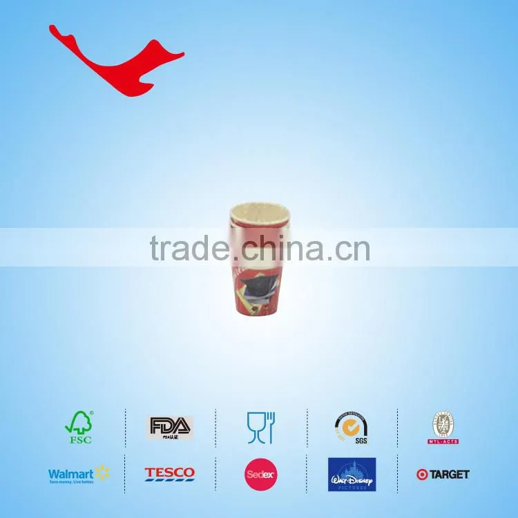4oz PE coated Single wall disposable paper cups with Printing tissue