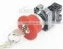 waterproof emergency stop push button reset key switch,grade A,silver contact B2-BS142