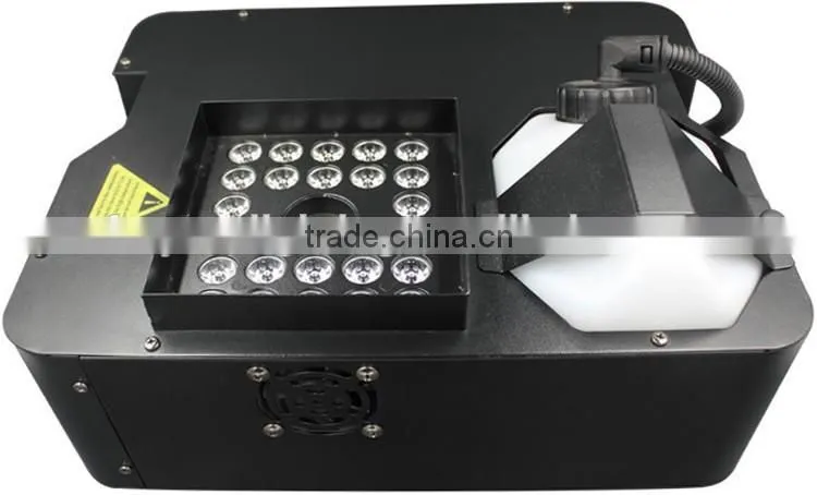 Up Spraying Pyro Vertical 3in1 RGB 24*3w LED Fog Machine 1500w DJ Geyser RGB