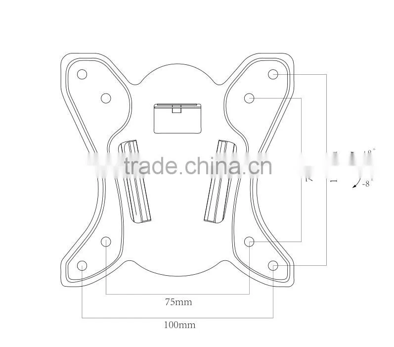 8kgs/17.6lbs Loading Capacity tilt lcd tv wall mount