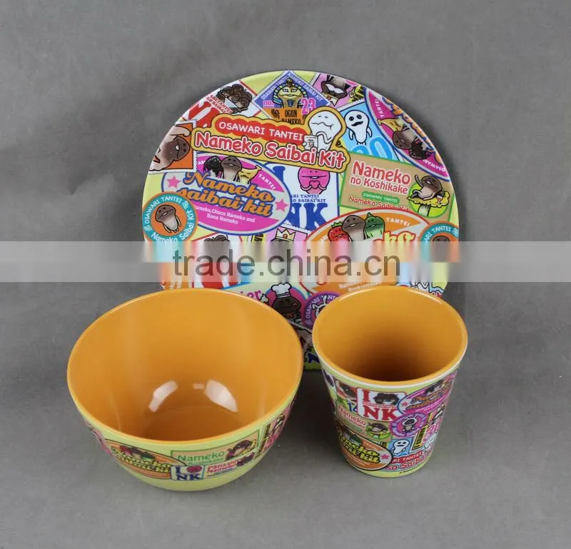 melamine factory colorful melamine dinner set